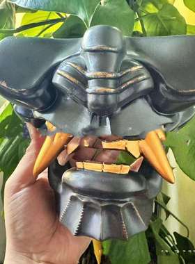 跨境Support mural pour masque Oni Katana日系黑武士恶魔鬼面具