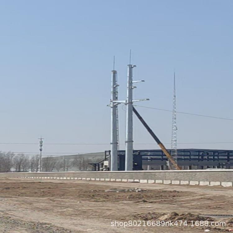 图纸设计钢管杆电力钢杆Q355钢管塔热镀锌钢制塔输电高压线