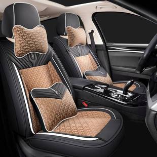 2022年新款老剪匠-皮布艺款汽车坐垫四季通用