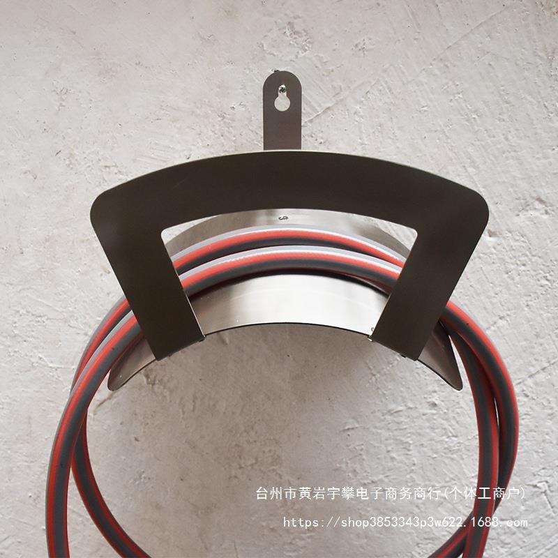 不锈钢挂墙式浇花水管套装收纳架绕管架洗车水管架家用卷直销