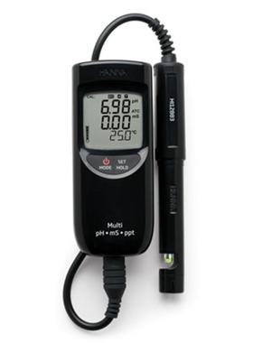 HANNAHI991301高量程防水型pH-EC-TDS-℃测定仪