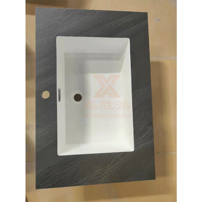 洗手间洗手台面可加工加定工制花纹板洗漱台面石材厂家陶瓷盆