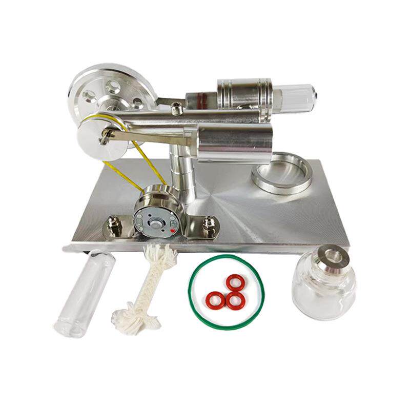斯特林发动机发动机外燃机蒸汽机模型大功率引擎玩具七彩LED