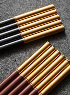 合金筷子10双装新款家用一人一筷高档家庭日式精致防滑防霉分餐筷