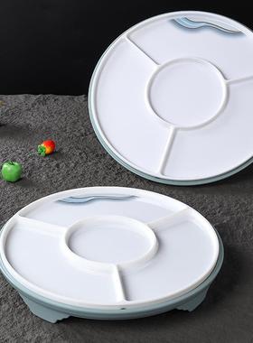 密胺餐具四格卤水卤味拼盘商用套装饭店海鲜分格盘点心小吃凉菜盘