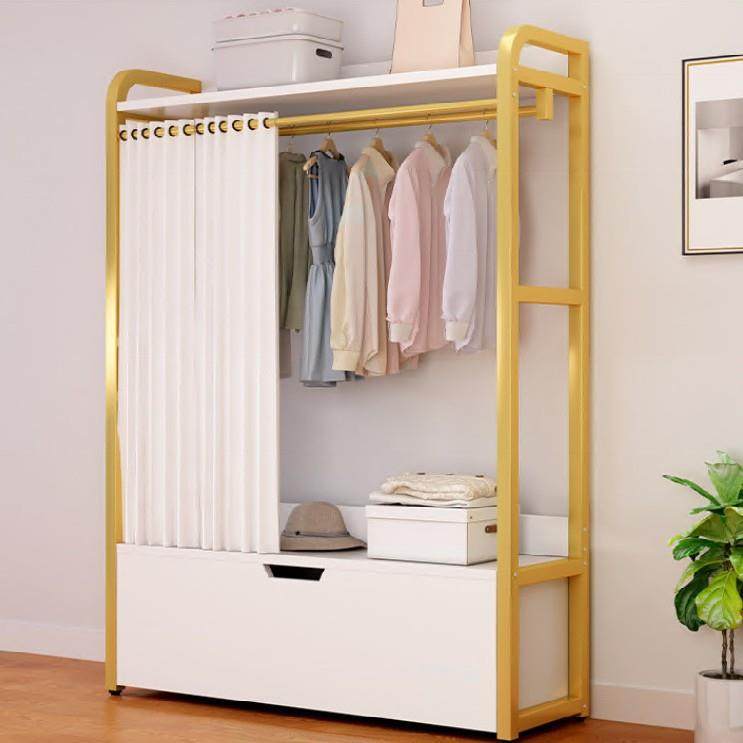 衣帽架衣架卧室挂衣架落地收纳架放衣服简易置物架家用衣柜耐用