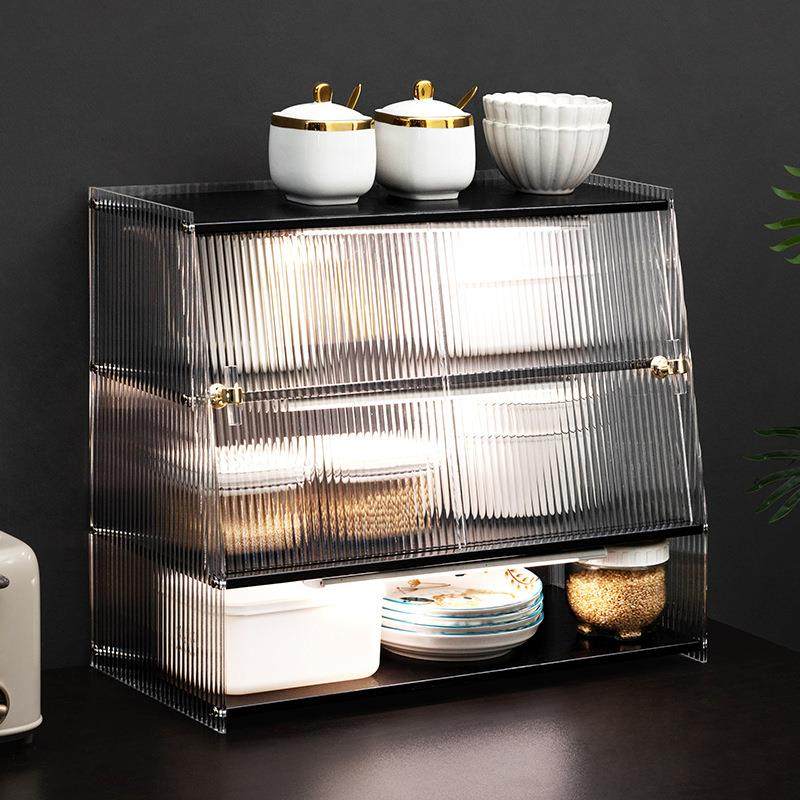 厨房置物架台面分层调料架子厨房整理收纳架橱柜家用品多功能神器