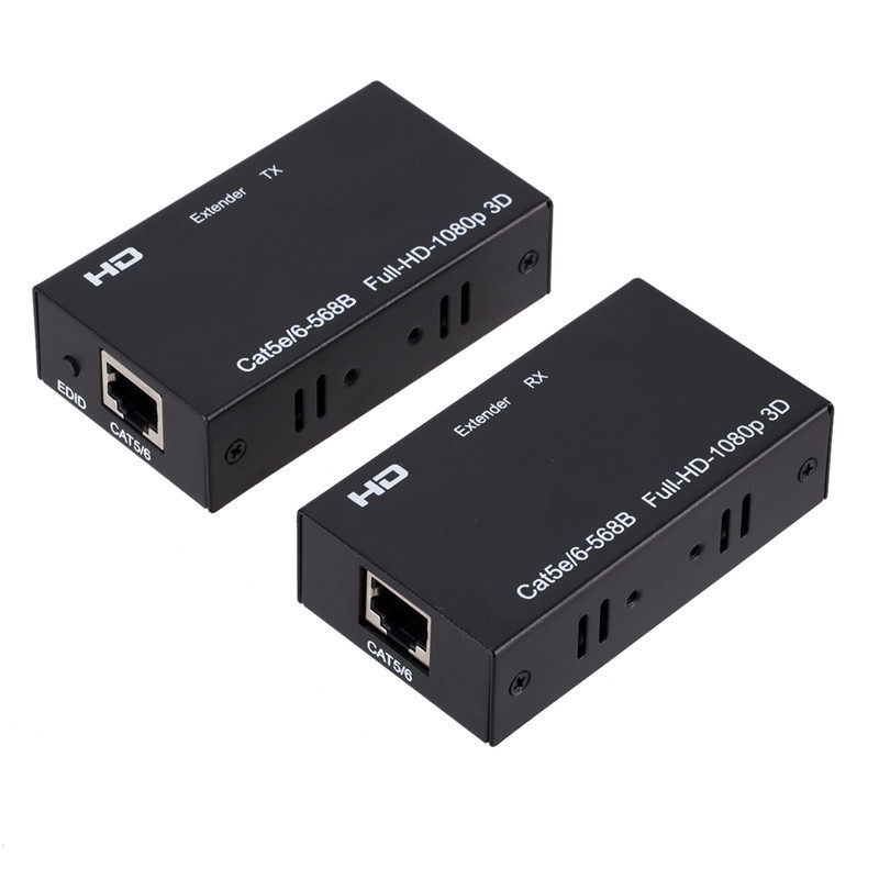 HDTV延长器单网线60米120米转RJ45网络延长器 HDTV60米延长器