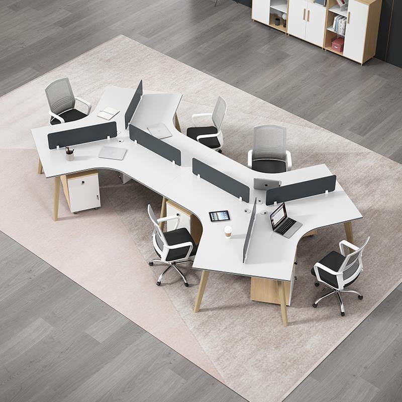 办公桌椅组合3/5/6/8人位屏风职员办公桌简约现代办公室员工工位