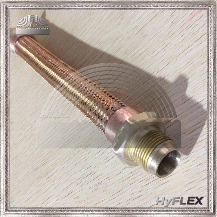 铜制金属软管铜合金铜头防爆软管外丝螺纹铜软管