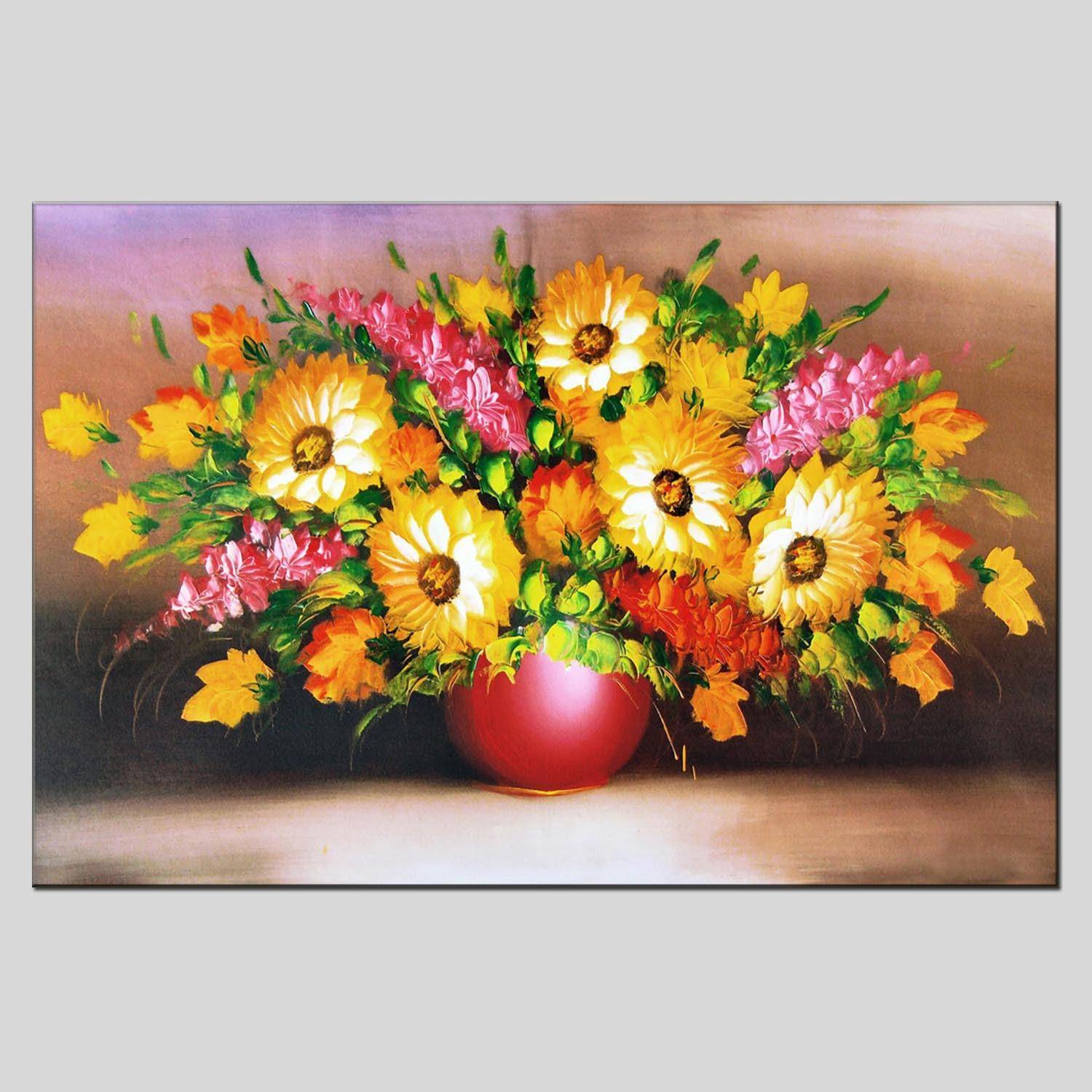 花卉油画,装饰油画,手绘油画,客厅油画,无框油画,欧式油画