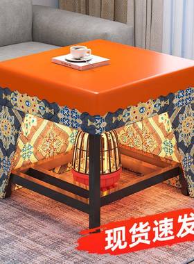 烤火桌子新款家用2024冬天烤火炉取暖桌冬季全套折叠正方形烤火架