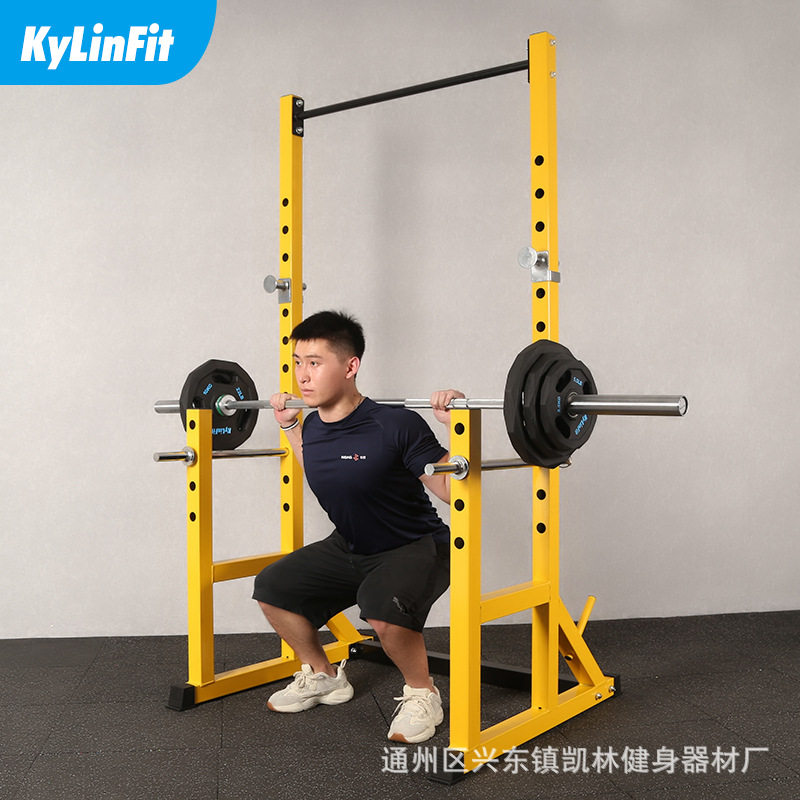 凯林 半框式深蹲架 引体向上架 举重床 卧推架 杠铃架 杠铃床家用