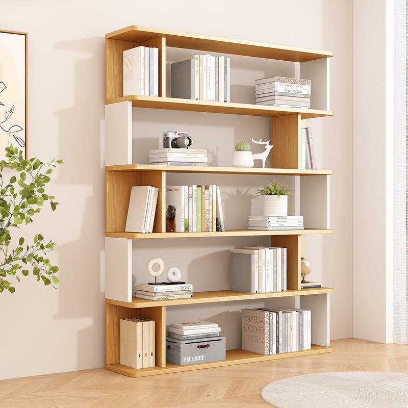 书架创意置物架墙面落地客厅隔断收纳展示加高架子简约转角置物架