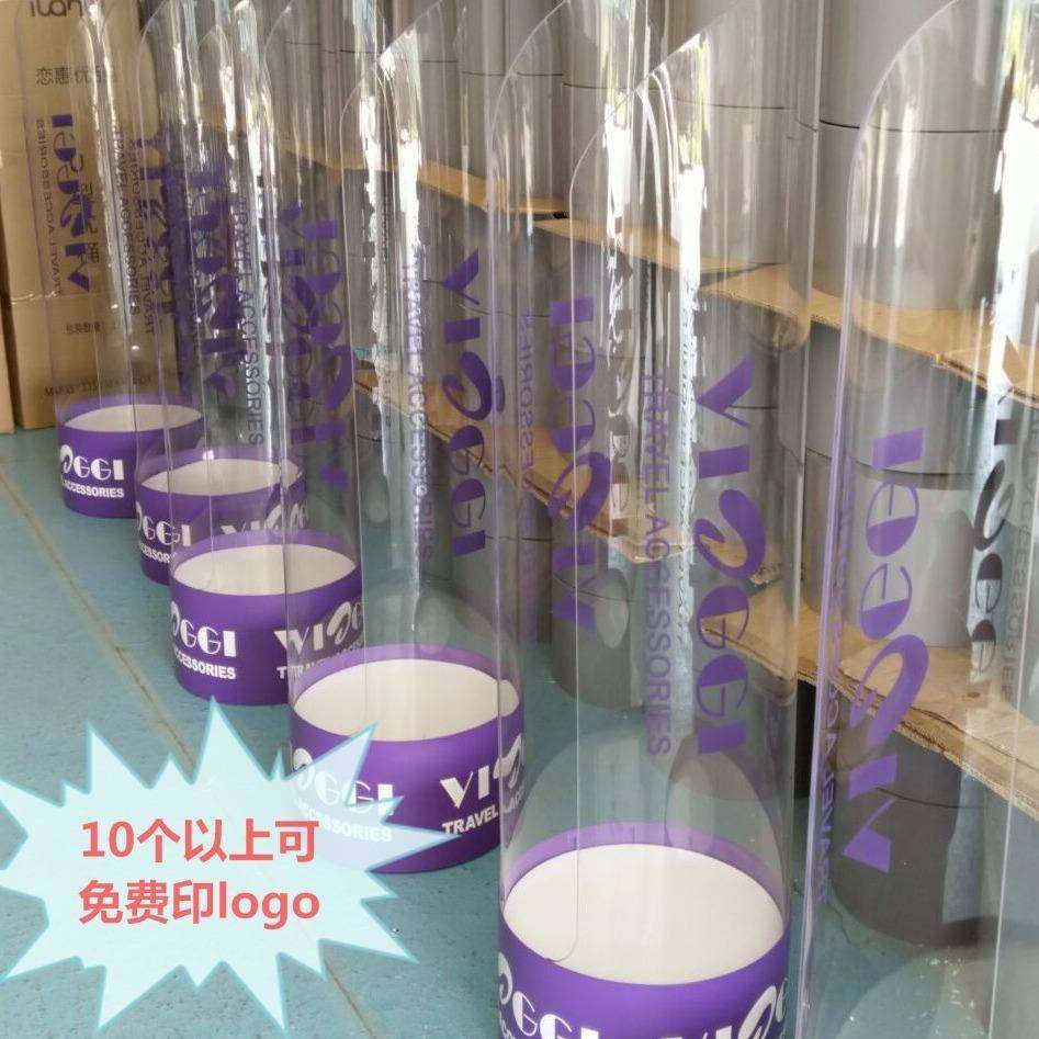 亚克力飞机枕头展示架U型枕护颈枕陈列货架飞机旅行圆形枕桶