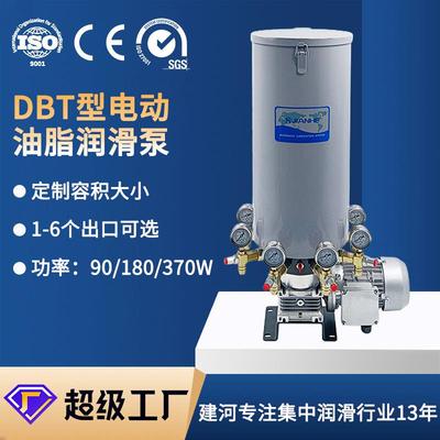建河集中润滑15升6出口柱塞泵电泵电动多点润滑泵380V电动黄油泵