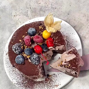 爆浆流心可可巧克力蛋糕同城配送零食下午茶点心动物奶油