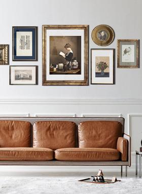 NONE ART轻奢客厅背景墙电表箱卧室北欧式覆古小众组合装饰画 画