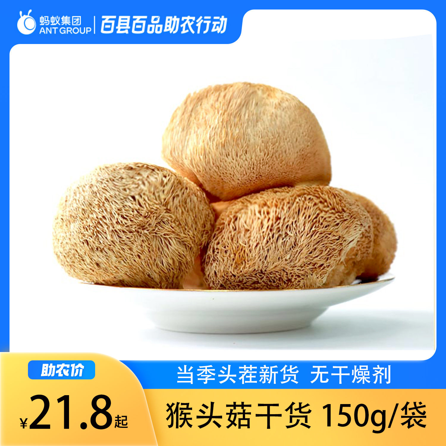 精选头茬猴头菇袋装干货无干燥剂