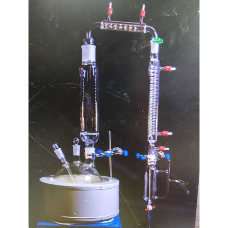 玻璃蒸馏器玫瑰精油提取器植物纯露提取机器纯露提取设备2000ml
