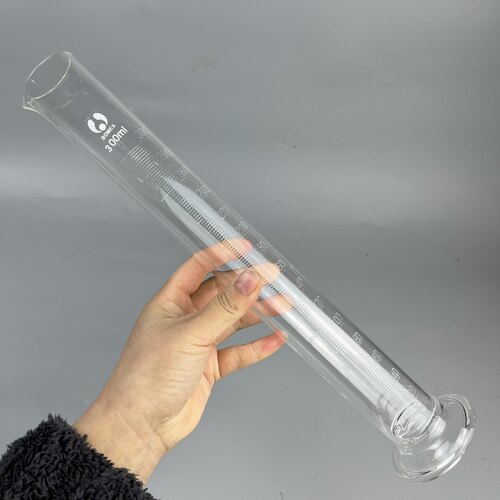 玻璃量筒300ml分度2ml耐高温玻璃量筒蜡刻不褪色