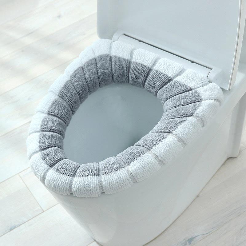 弹力加厚马桶垫圈O型U型V型通用坐垫可水洗马桶圈垫秋冬款坐便套
