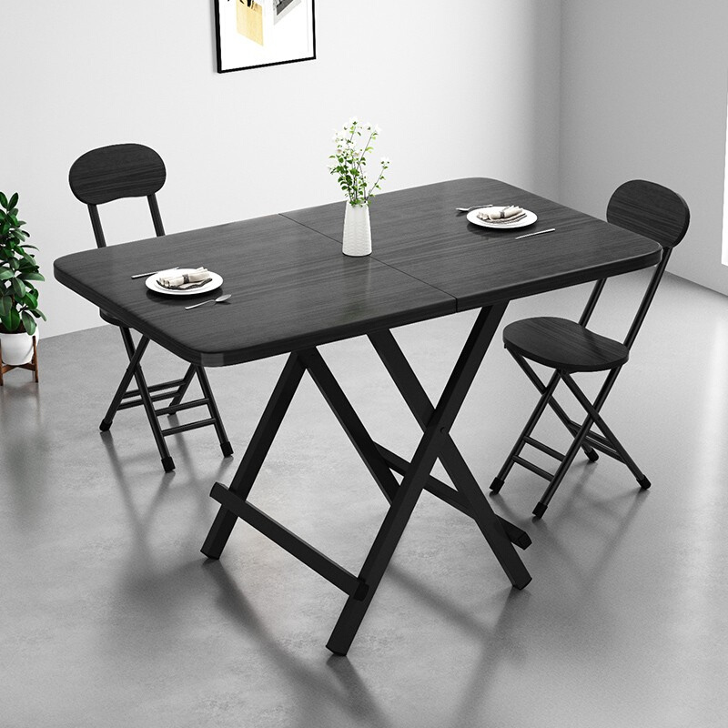 折叠桌餐桌家用小户型长方形易吃饭桌子摆摊地摊可便携桌椅