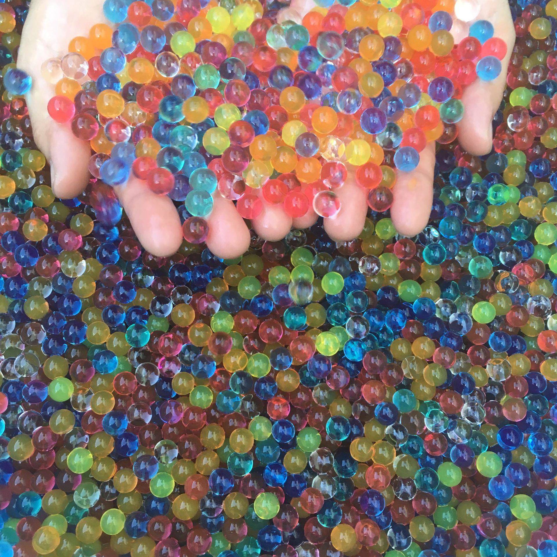 各种规格吸水珠水晶珠9-11/11-13mm吸水树脂用于汽车玩具冰袋