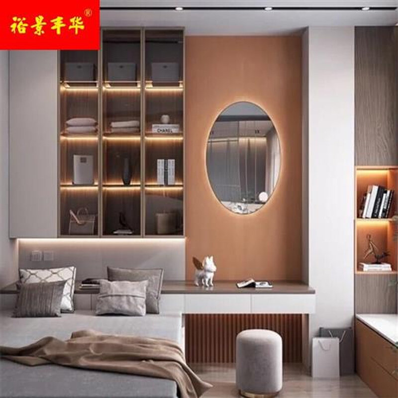 主卧全屋定制家具整体禾香板家用卧室衣柜家装衣帽间实木工厂定做