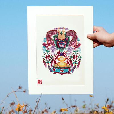 蔚县非遗手工窗花剪纸纸新年装饰