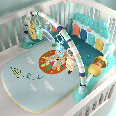 宝宝脚踩钢琴多功能健身架6个月婴儿益智躺玩玩具音乐踢踏琴0-1岁
