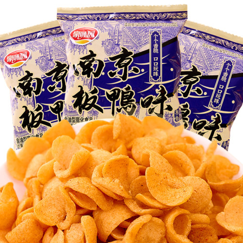 豪味园南京板鸭味零食素烤鸭锅巴