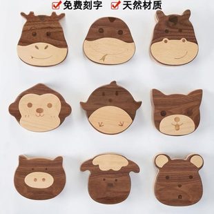 儿童牙齿宝宝掉收藏实木牙乳牙盒乳牙纪念盒保存十二生肖收纳盒子