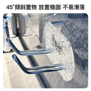 亚克力加厚电吹风免打孔架浴室家用防防滑吹风机置物架锈生卫生间