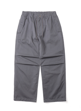 GETY春夏薄款伞兵裤男简约基础款阔腿直筒版型松紧腰抽绳(可收口)