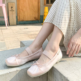 迷失的女鞋queenie家广州女鞋高端欧货小众设计方头交叉麋鹿