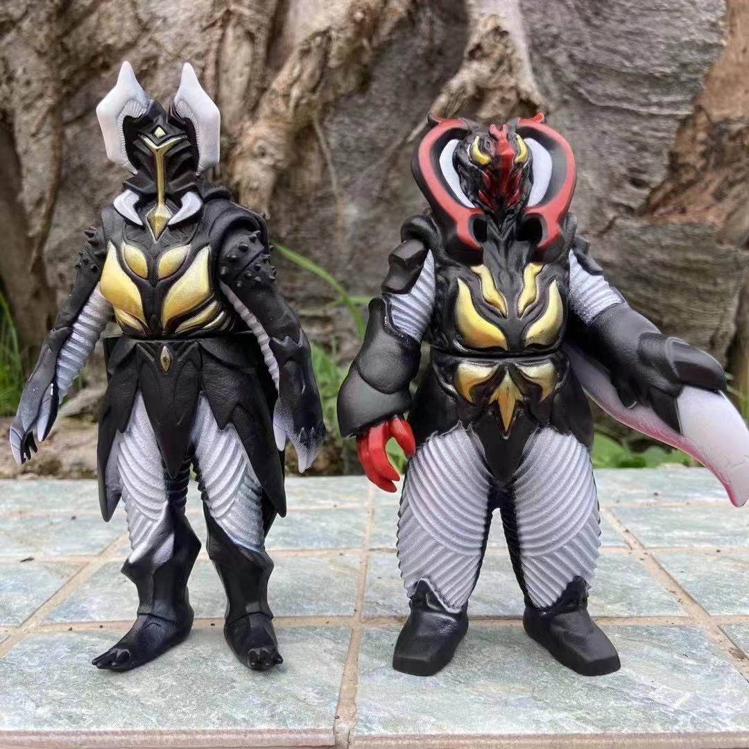 EX火焰杰顿幼虫 海帕杰顿死镰 奥特动曼怪兽软胶怪物模型儿童玩具