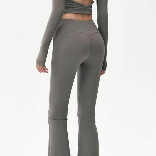 3PCS Fleece-Lined Women's Slim High Waist Pocket Flare Leg