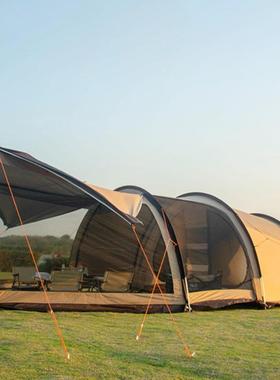 外露营大超隧户道帐篷大空间野营YLCC-81聚餐一室一厅51-8-0人多