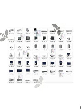 76款电器 电视机 电脑 打印机 犀牛rhino/C4D/3Dmax/maya模型obj