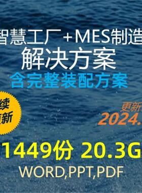 智慧工厂解?方案工厂MES?行制造智能制造系?技?方案