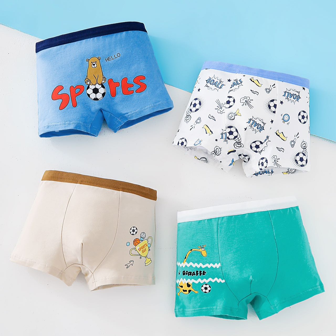 【断码清仓】平角短裤中大童四角裤不夹pp内裤柔软亲肤不扎肉