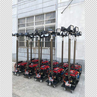 移动照明车 气动升降桅杆照明工作灯 汽柴油工程照明车升降月球灯