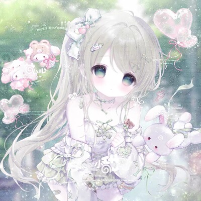 [596张 岚岚会专+139psd]女生日漫头像扭蛋原创圈直购 高清无水印