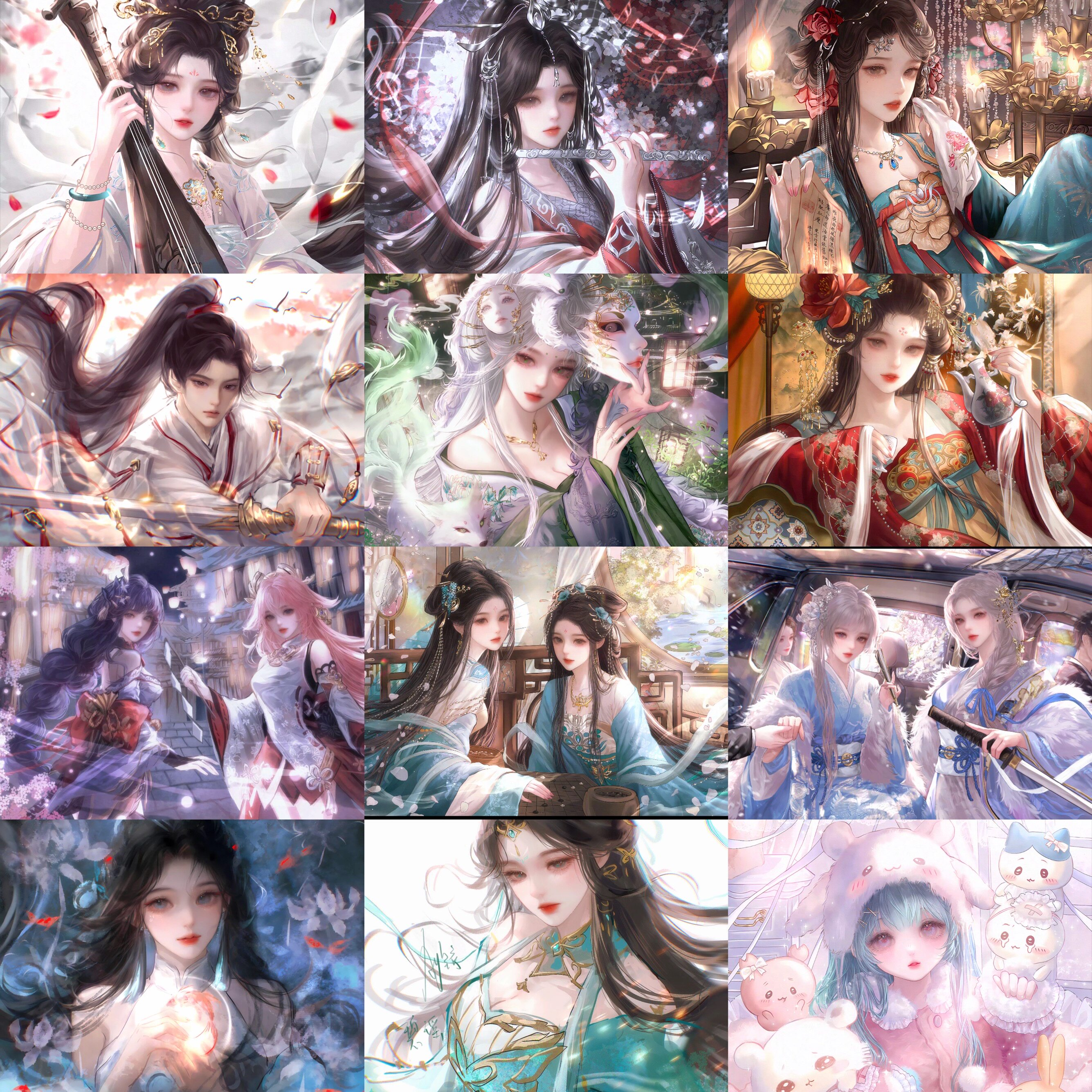 3799张 铱铱会专合集图包 动漫插画头像扭蛋原创圈直购高清无水印