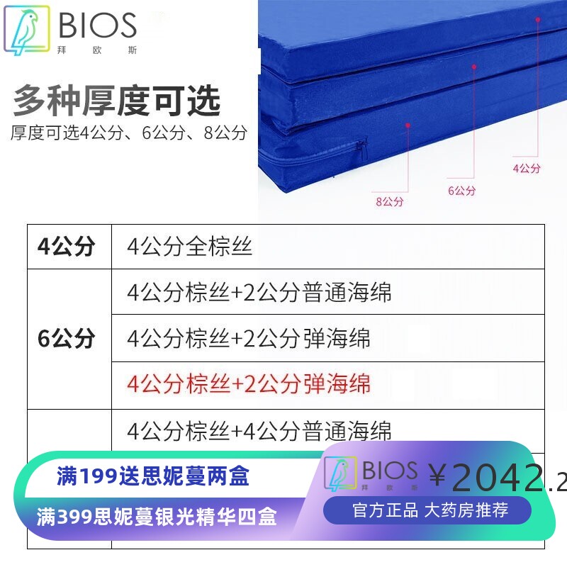 现货加厚护理床床垫 病人用高弹海绵床垫 平板单双摇病床床垫