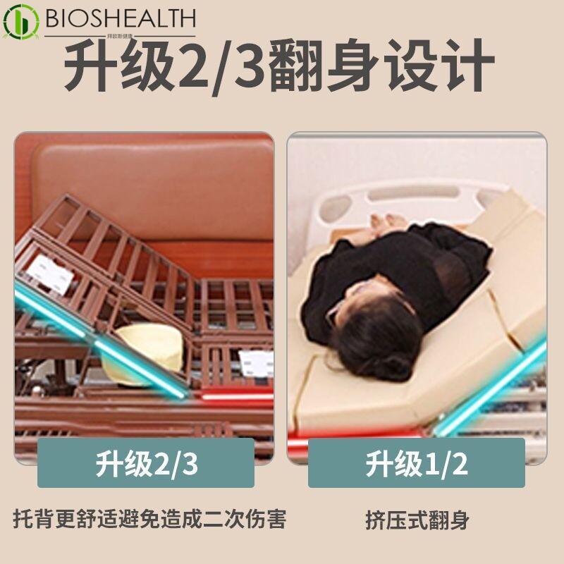 老年人电动护理床多功能家用全自动瘫痪老人语音控制家用轮椅病床