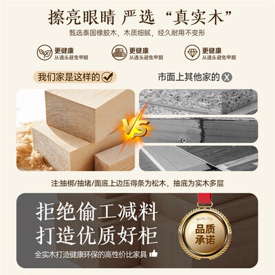 中古风客厅边h几角几小桌子卧室床边智能小圆床头桌沙发侧边柜带