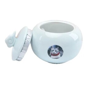 宠物骨灰盒密封防潮骨灰罐猫咪狗狗中小号中式陶瓷茶叶罐跨境热销