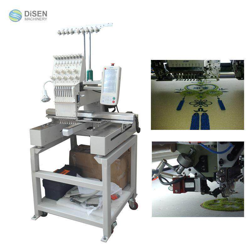 单头绳绣绣花机厂家 901绳绣绣花机 全自动电脑绣花机 单头刺绣机